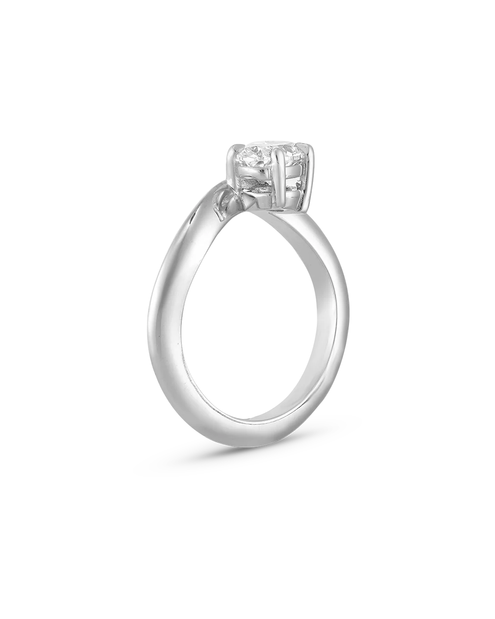 Astra Oval Natural Diamond Pinky Ring - Image 17