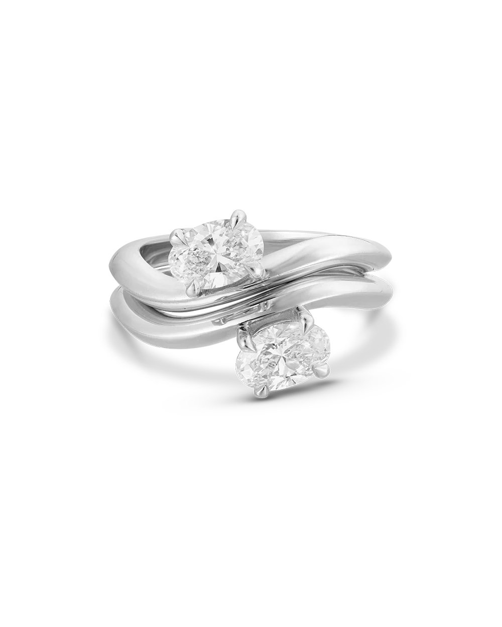Astra Oval Natural Diamond Pinky Ring - Image 19