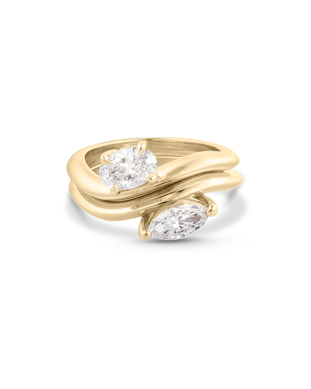 Astra Oval Natural Diamond Pinky Ring - Image 22